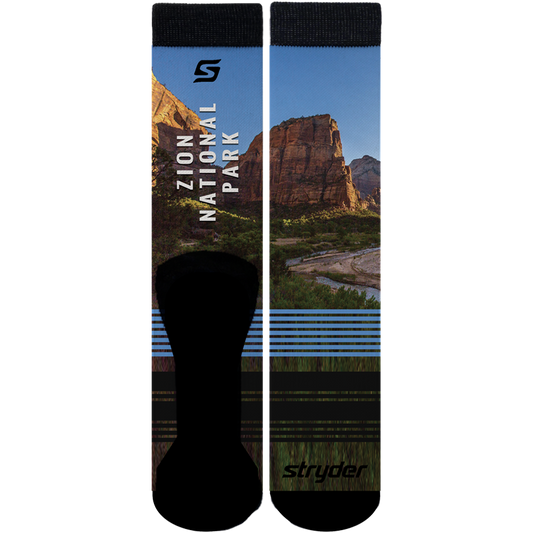 Zion Park Blue Stripe Socks