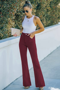 Thumbnail for High Waist Flare Jeans with Pockets