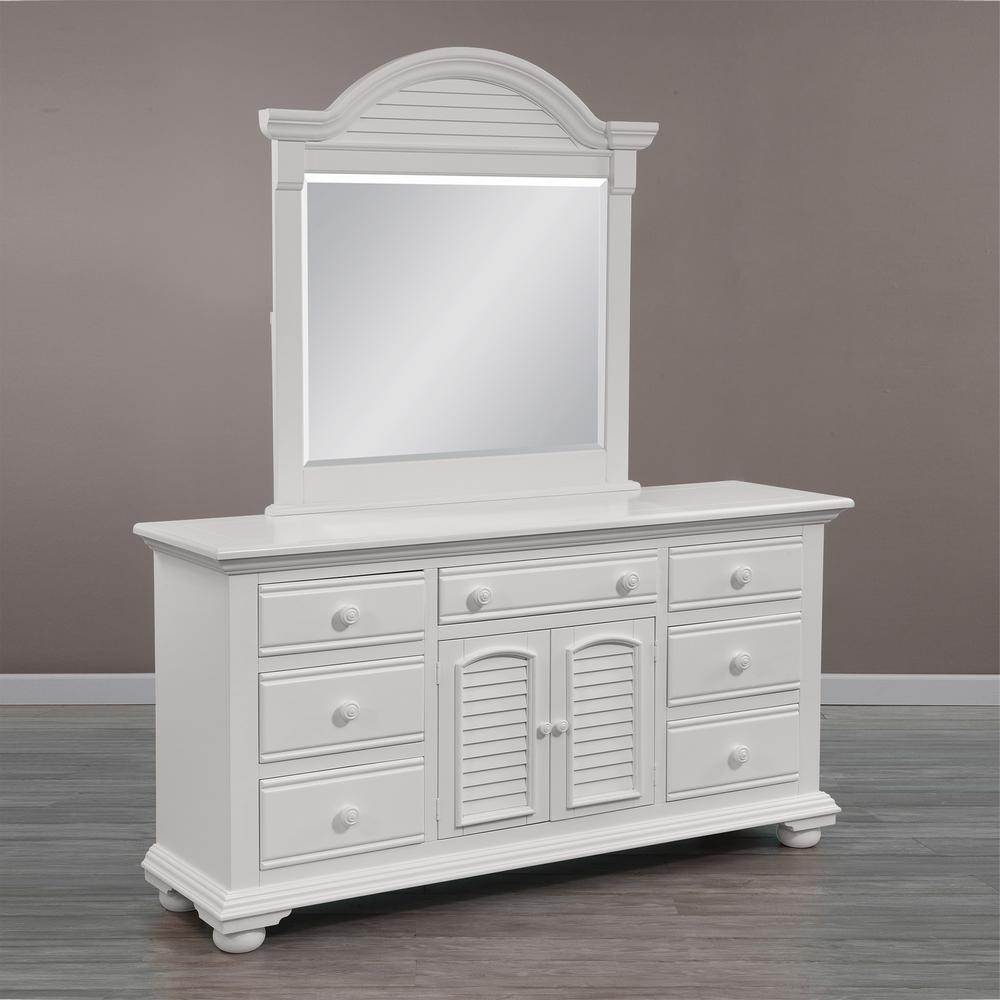 Cottage Traditions Triple Dresser and Dressing Mirror Combo