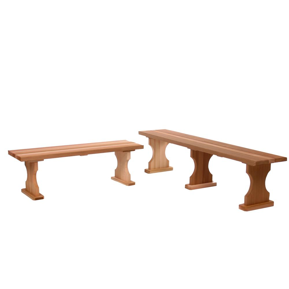 4-ft Backless Bench