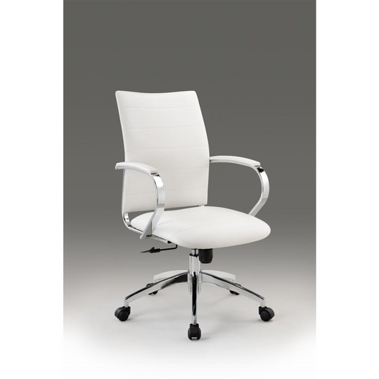 Office Chair - White / Chrome