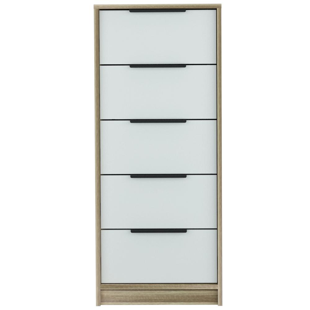 Egeo 5 Drawer Dresser White