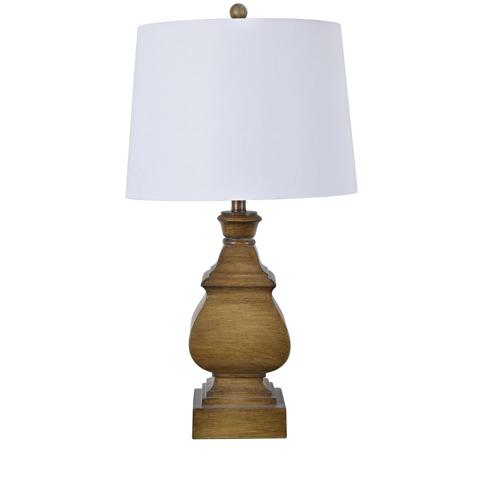 Georgia 29.5" Resin Wood Table Lamp