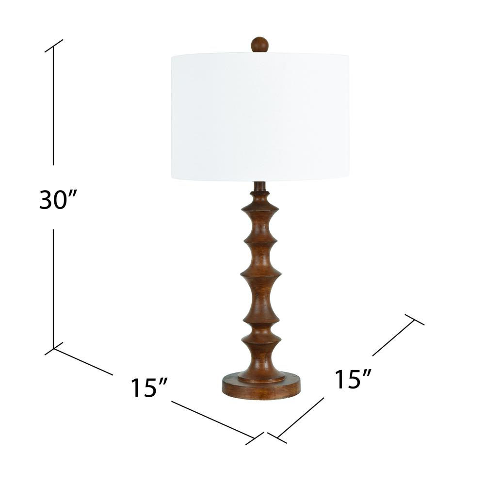 Jonah Resin Wood Table Lamp