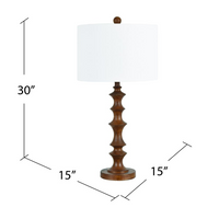 Thumbnail for Jonah Resin Wood Table Lamp