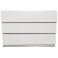 Thumbnail for Florence 3-Drawer Modern White Dresser