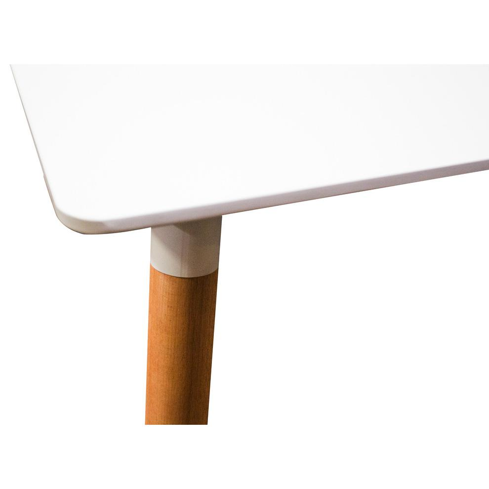 Mid Century Modern White Dining Table