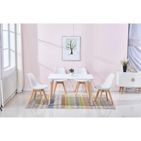 Thumbnail for Mid Century Modern White Dining Table