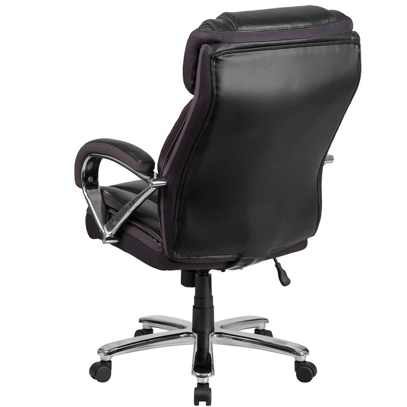 HERCULES Series Big & Tall 500 lb. Rated Black LeatherSoft Executive Swivel Ergonomic Office Chair with Extra Wide Seat