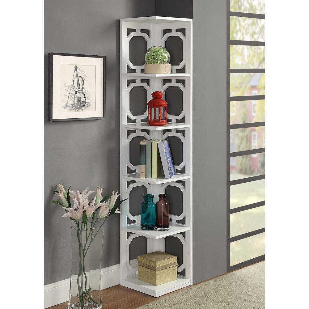 Omega 5 Tier Corner Bookcase