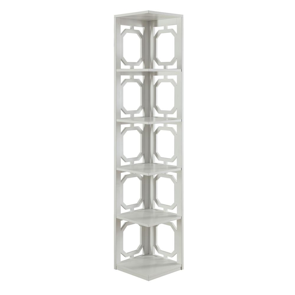 Omega 5 Tier Corner Bookcase