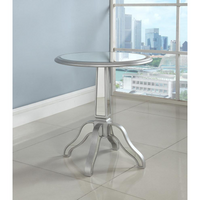 Thumbnail for Silver Mirrored Round Side Table