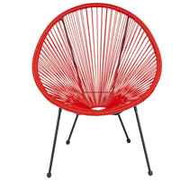 Thumbnail for Valencia Oval Comfort Series Take Ten Red Papasan Lounge Chair