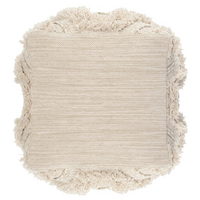 Thumbnail for Kosas Home Gobi Hand Woven 100% Cotton 18-inch Pouf Ottoman, Natural
