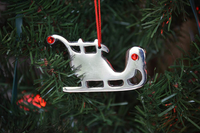 Thumbnail for Sleigh Christmas Tree Ornament Decorations Set of 4