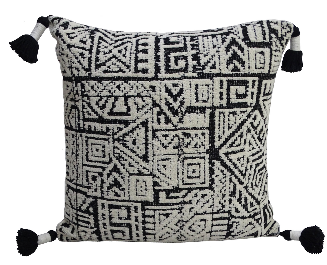20" x 20" Throw Pillow with Tassels for Decoration