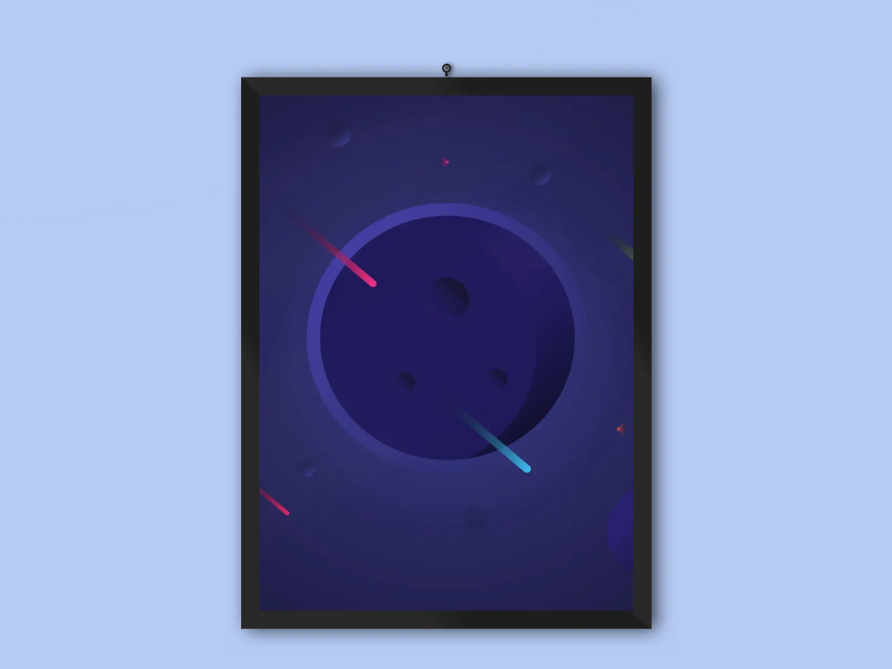 Blue Galaxy Frame
