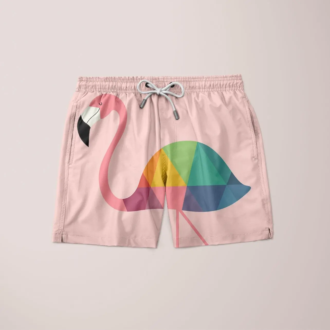 Rainbow Flamingo Shorts