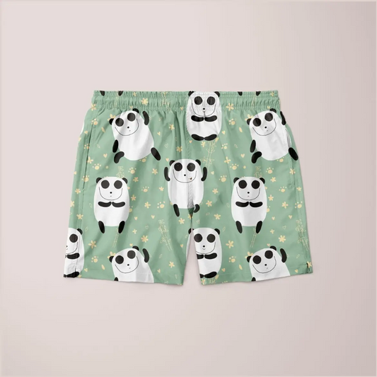 Panda Pattern Shorts