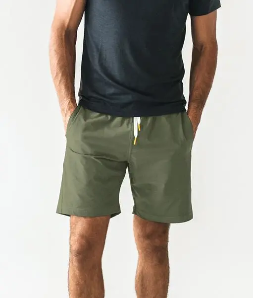 Olive Plain Shorts