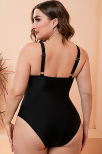 Thumbnail for Full Size Two-Tone One-Piece Swimsuit