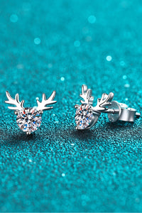Thumbnail for 925 Sterling Silver Reindeer-Shaped Moissanite Ring