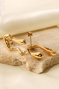 Thumbnail for 18K Gold Plated Geometric Mismatched Earrings