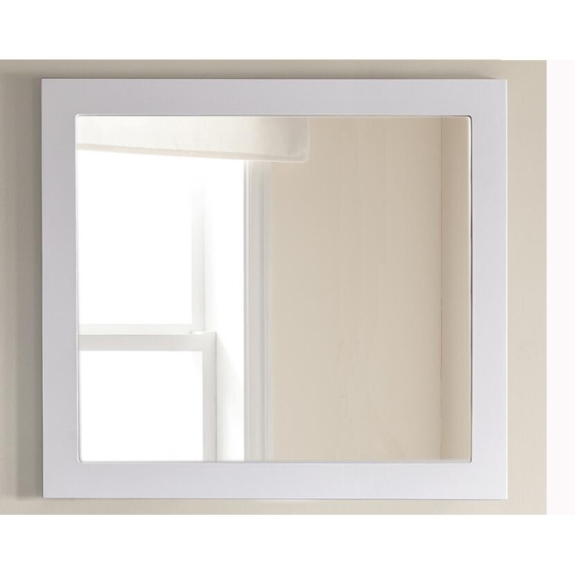 Fully Framed 36" White Mirror