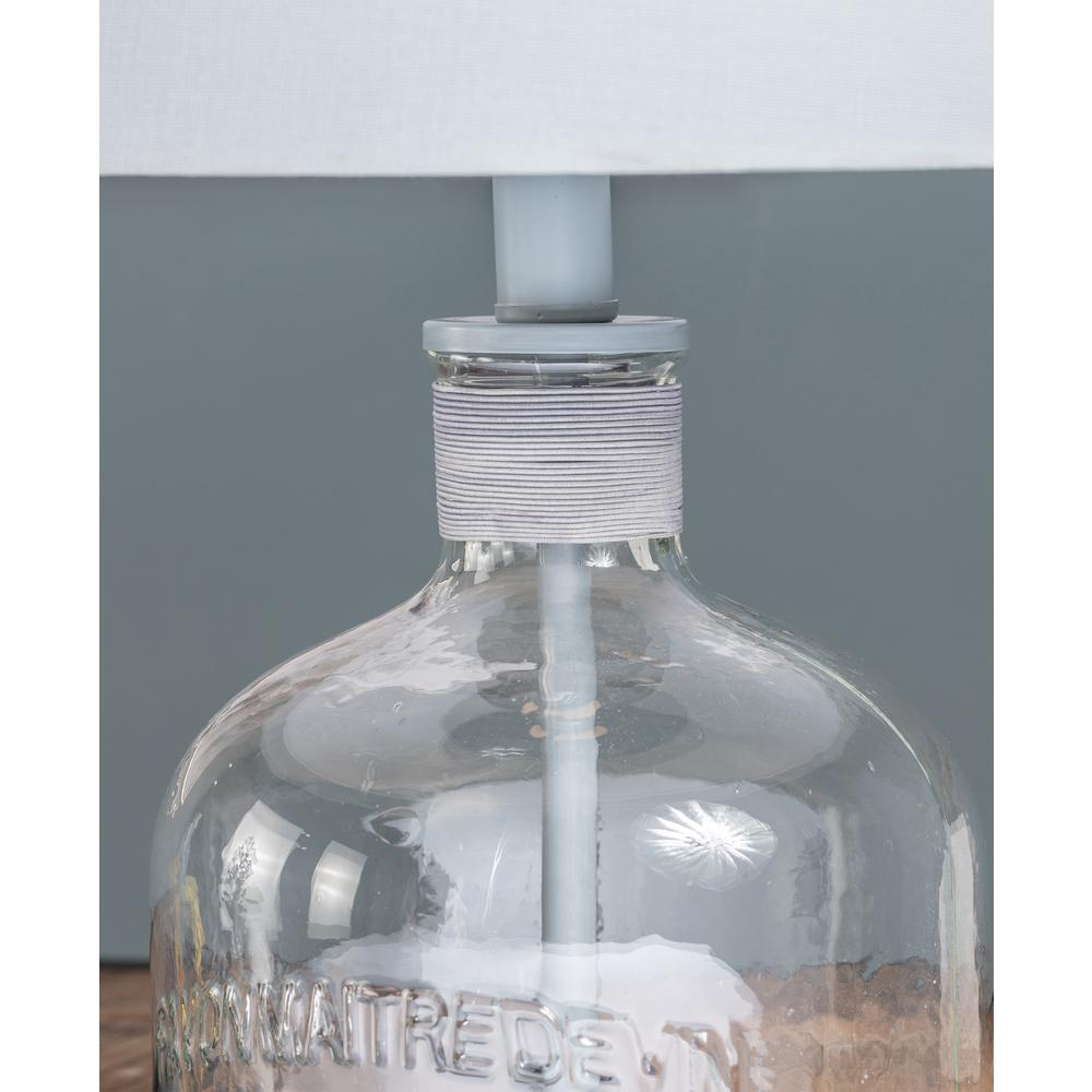 Veda Gray Mason Jar Table Lamp