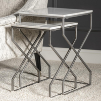 Thumbnail for S/2, Marble Side Table, 1 Set