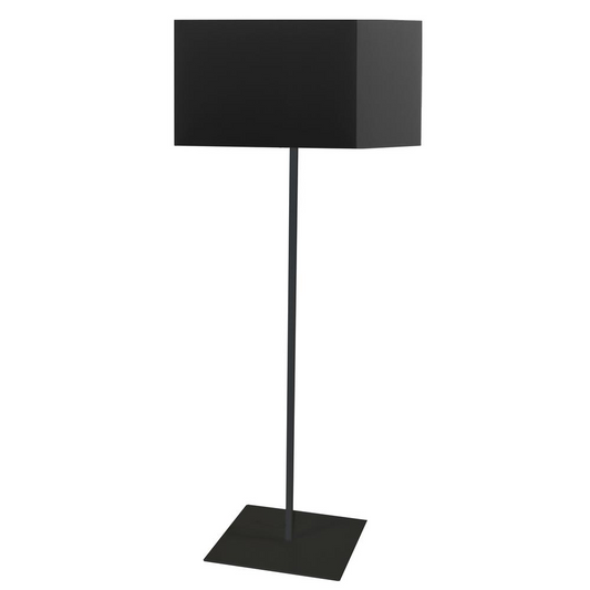 Brayden 1LT Square Floor Lamp w/ JTone Black Shade