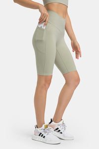 Thumbnail for High Waist Biker Shorts with Pockets