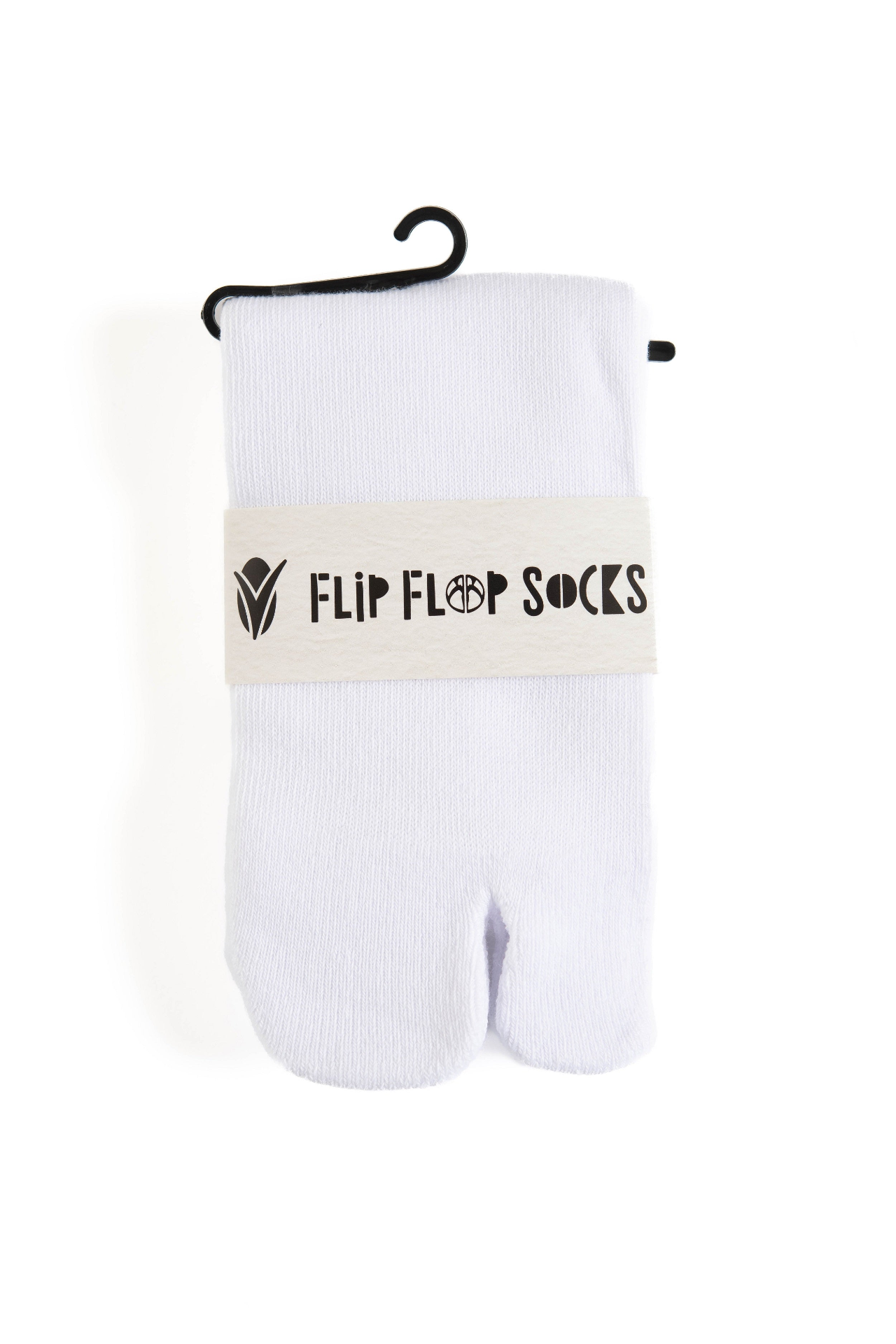 Mini-Crew - V-Toe Thicker Flip-Flop Tabi Socks Athletic or Casual White Cotton Blend Comfortable Stylish