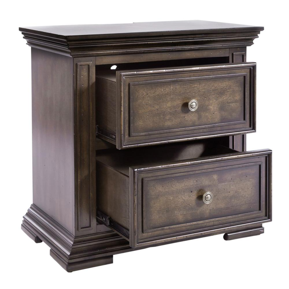 2 Drawer Night Stand w/ Charging Station - 361-BR61