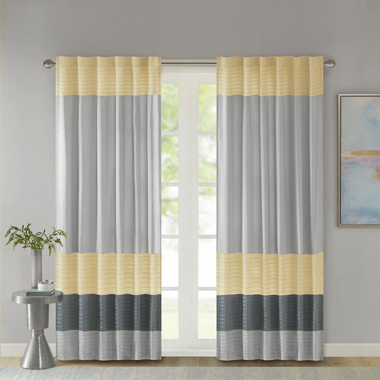 Amherst's  Polyoni Pintuck Window Panel with Lining