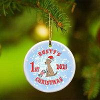 Thumbnail for Merry Christmas Ceramic Ornament