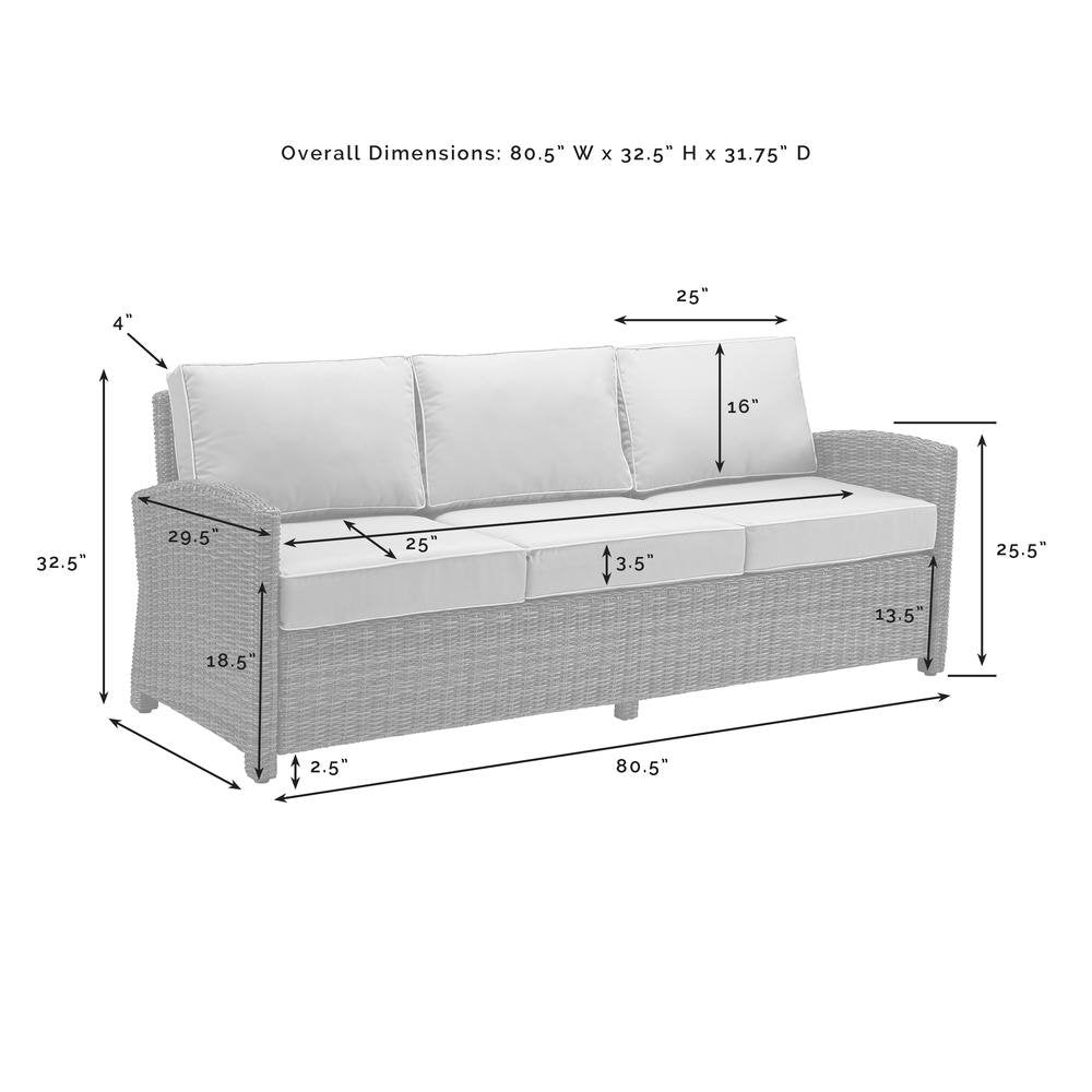 Bradenton 6Pc Outdoor Wicker Sofa Set W/Fire Table, KO70184GY-NV