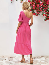 Thumbnail for Smocked One-Shoulder Midi Dress