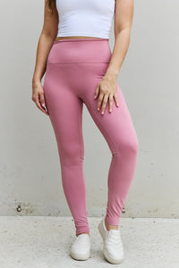 Thumbnail for Zenana Fit For You Full Size High Waist Active Leggings in Light Rose