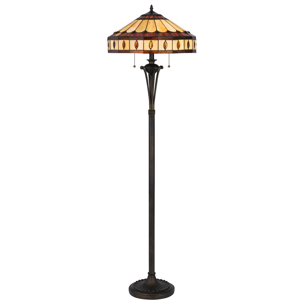 Tessa 60W x 2 Tiffany Floor Lamp