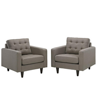 Thumbnail for Empress Armchair Upholstered Set of 2