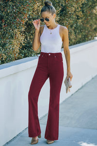 Thumbnail for High Waist Flare Jeans with Pockets