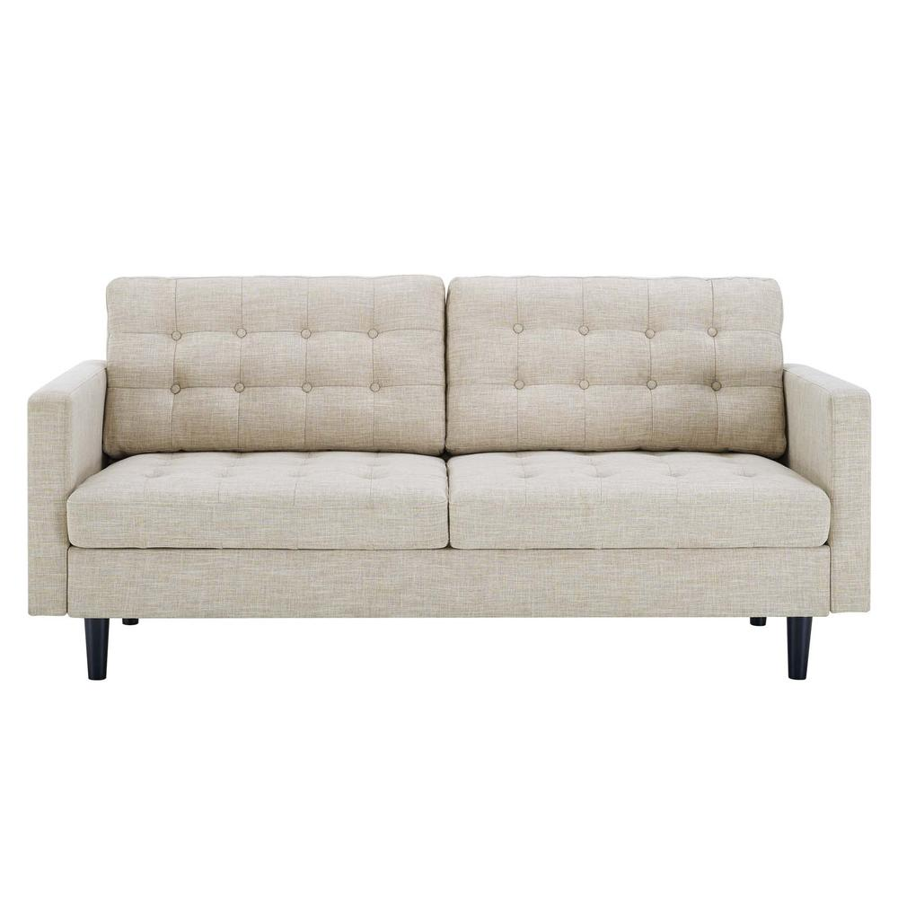 Exalt Tufted Fabric Sofa - Beige EEI-4445-BEI