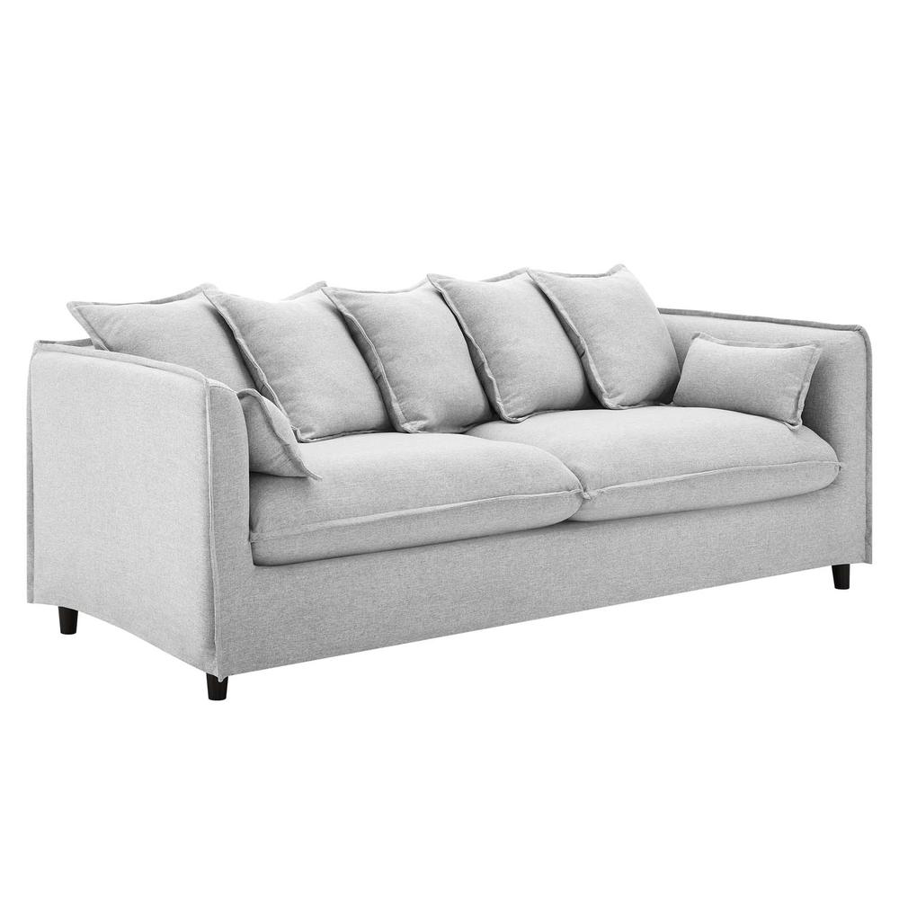 Avalon Slipcover Fabric Sofa - Light Gray EEI-4449-LGR