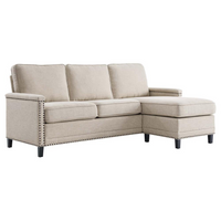 Thumbnail for Ashton Upholstered Fabric Sectional Sofa - Beige EEI-4994-BEI