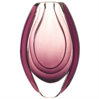 Thumbnail for Light Purple Orchid Art Glass Vase