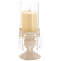 Thumbnail for Jeweled Candle Holder with Glass Cylinder