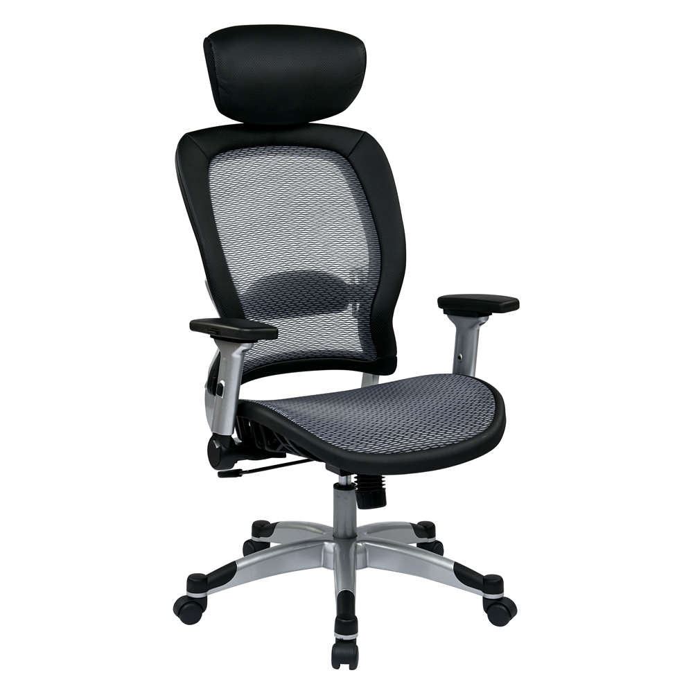 Professional Light Air Grid® Back and Seat Chair with Headrest