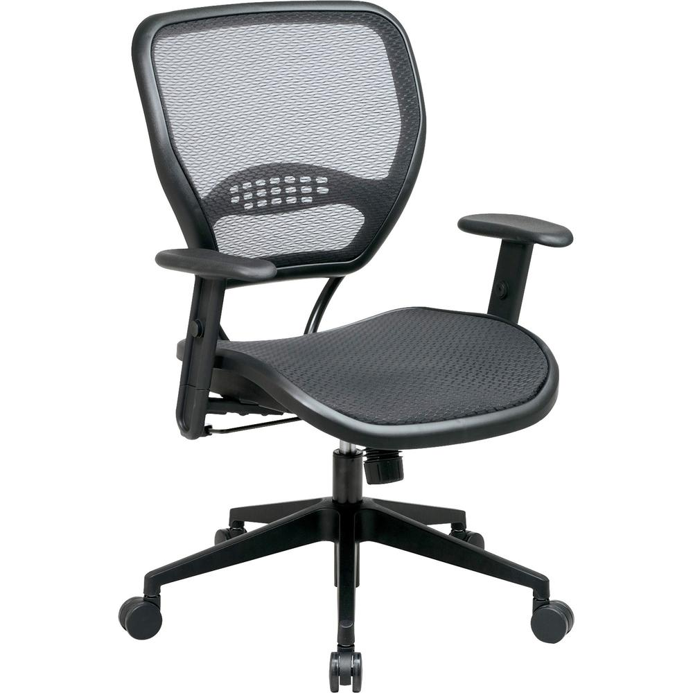 Office Star Matrex Mesh Back Task Chair - Black Seat - Mesh Back - 5-star Base - 20.50" Seat Width x 21" Seat Depth - 26.8" Width x 26.5" Depth x 42" Height