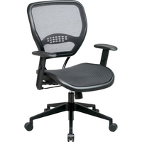 Thumbnail for Office Star Matrex Mesh Back Task Chair - Black Seat - Mesh Back - 5-star Base - 20.50